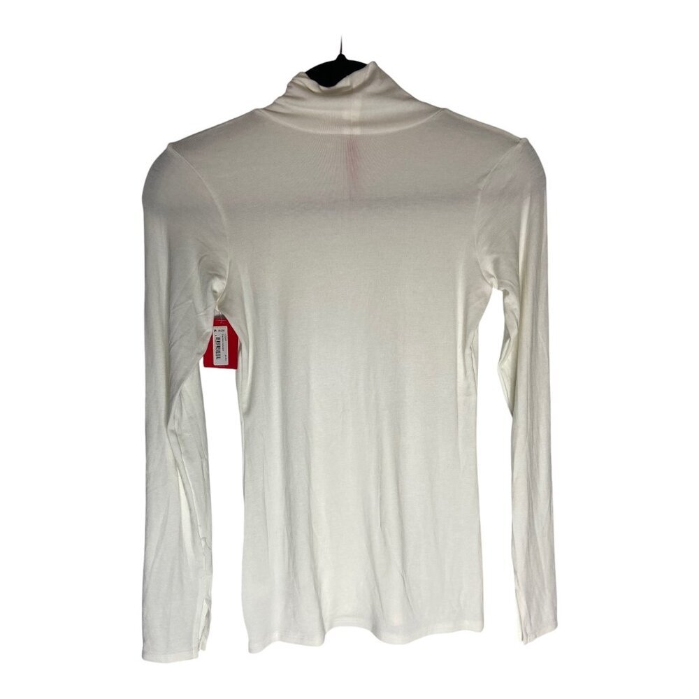 NWT SPANX Long-Sleeve Turtleneck Top Powder-sz Medium - Picture 5 of 8